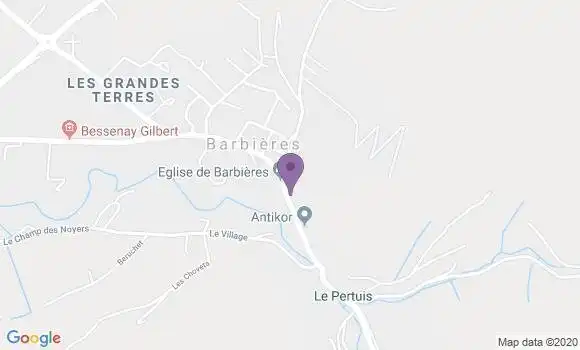 Localisation Barbieres Ap - 26300