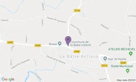 Localisation La Batie Rolland Bp - 26160