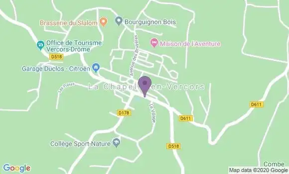 Localisation La Chapelle En Vercors - 26420