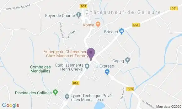 Localisation Chateauneuf de Galaure - 26330