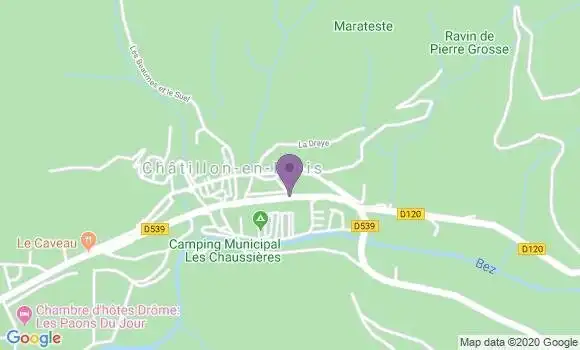 Localisation Chatillon En Diois Bp - 26410