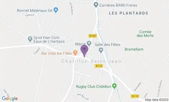 Localisation Chatillon St Jean Bp - 26750