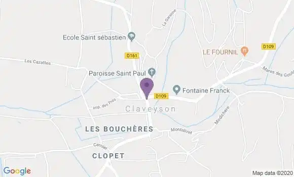 Localisation Claveyson Ap - 26240
