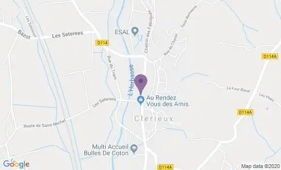 Localisation Clerieux Bpx - 26260
