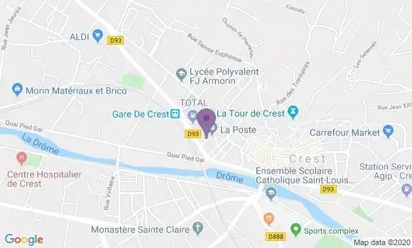 Localisation Crest - 26400