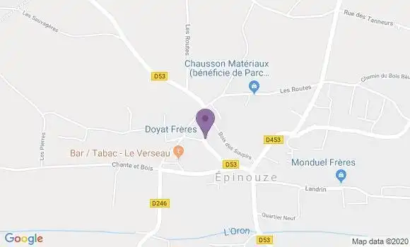 Localisation Epinouze Bp - 26210