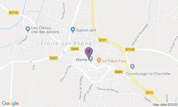 Localisation Etoile sur Rhone - 26800