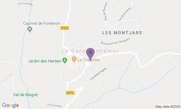 Localisation La Garde Adhemar Ap - 26700