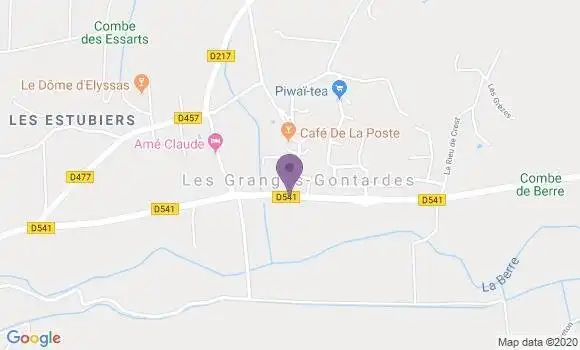 Localisation Les Granges Gontardes Ap - 26290