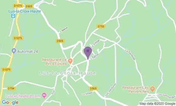 Localisation Lus la Croix Haute - 26620