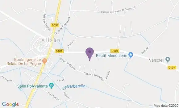 Localisation Marges Bp - 26260