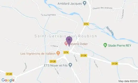 Localisation Marsanne Bp - 26740
