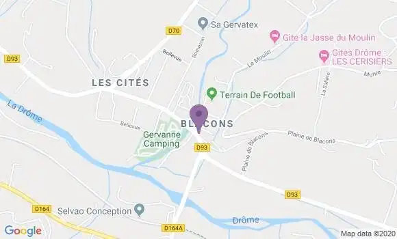 Localisation Mirabel Piegros Bp - 26400