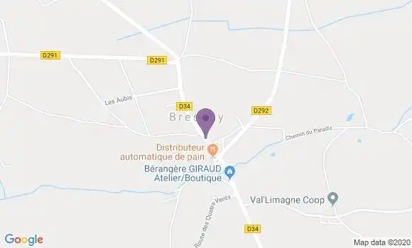 Localisation Bresnay Bp - 03210