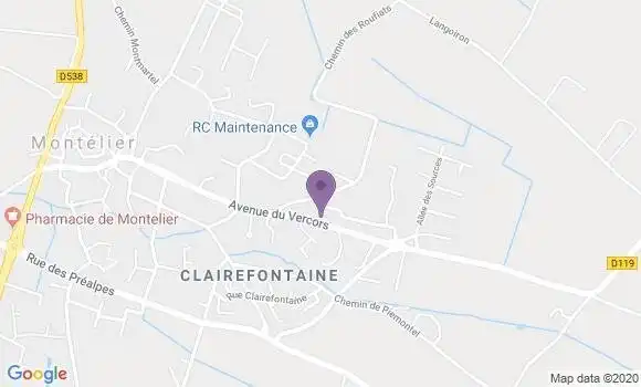 Localisation Montelier Bp - 26120