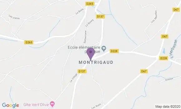 Localisation Montrigaud Ap - 26350