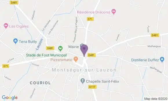 Localisation Montsegur sur Lauzon Bp - 26130