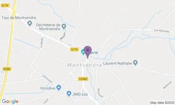 Localisation Montvendre Bp - 26120
