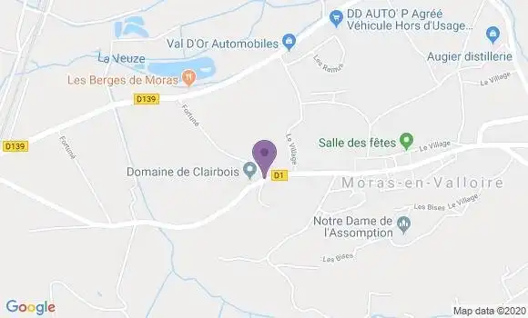 Localisation Moras En Valloire Bp - 26210