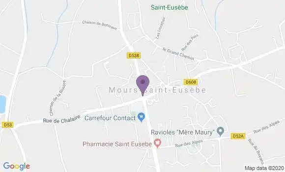 Localisation Mours Saint Eusebe - 26540