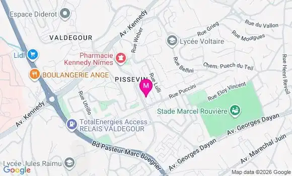 Localisation Nimes Debussy - 30900