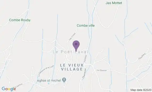 Localisation Le Poet Laval Ap - 26160