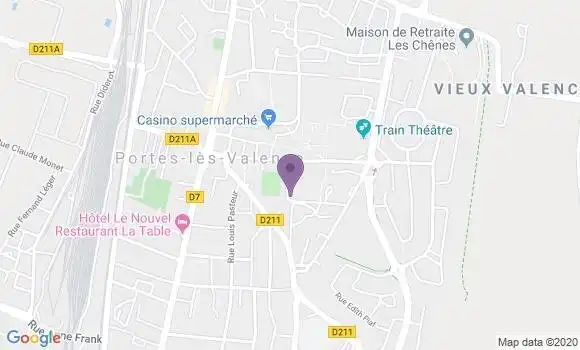 Localisation Portes les Valence - 26800