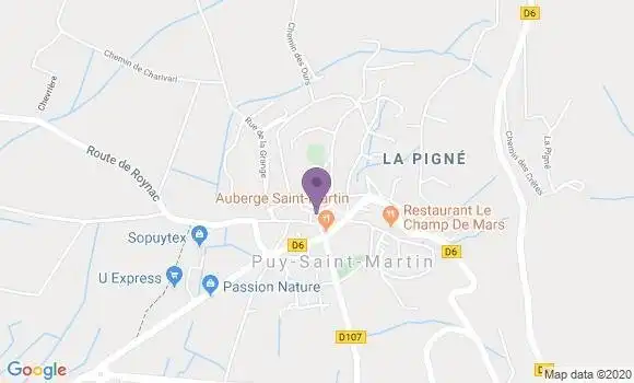 Localisation Puy St Martin Ap - 26450
