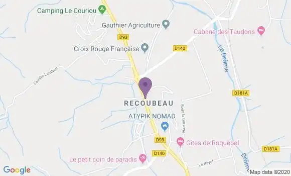 Localisation Recoubeau Jansac Ap - 26310