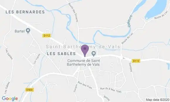 Localisation Saint Barthelemy de Vals - 26240