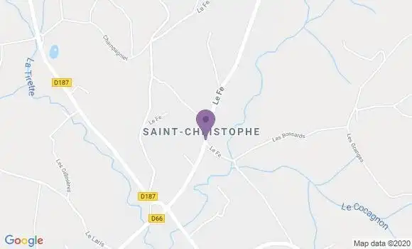 Localisation Saint Christophe et le Laris Ap - 26350