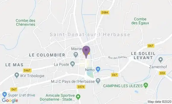 Localisation Saint Donat sur l