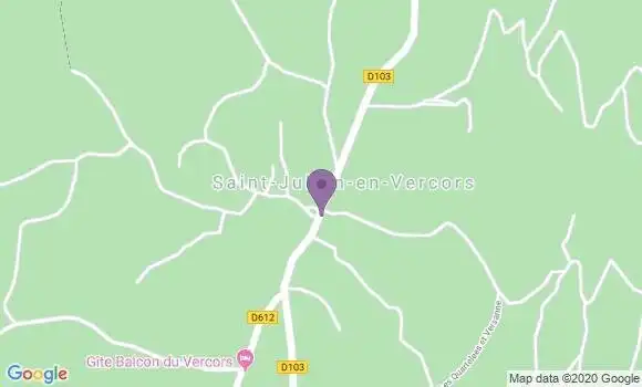 Localisation St Julien En Vercors Ap - 26420