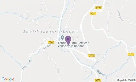 Localisation Saint Nazaire le Desert Ap - 26340