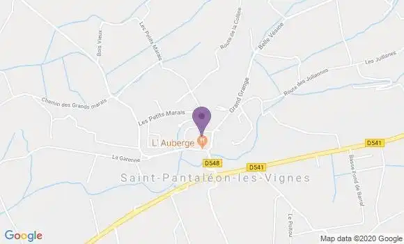 Localisation Saint Pantaleon les Vignes Ap - 26770