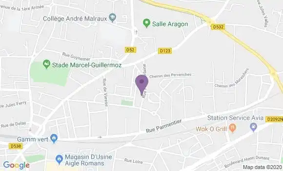 Localisation Saint Paul les Romans Bp - 26750