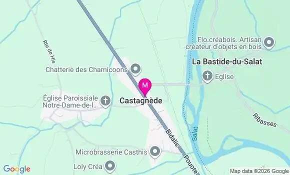 Localisation Castagnede - 31260