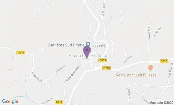 Localisation Suze la Rousse Bp - 26790