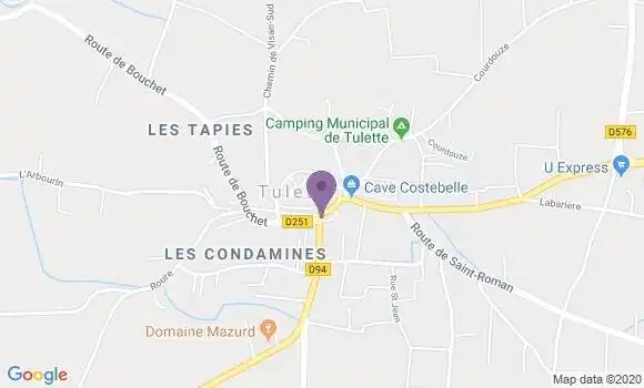 Localisation Tulette - 26790