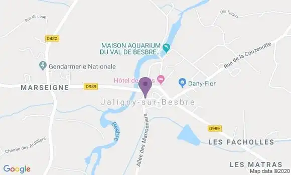 Localisation Jaligny sur Besbre - 03220