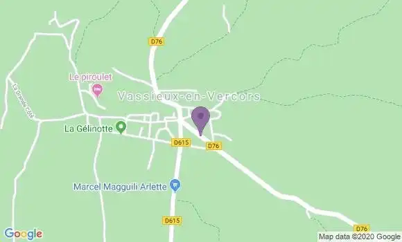 Localisation Vassieux En Vercors Bp - 26420
