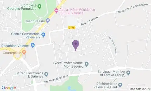 Localisation Valence le Plan Bp - 26000