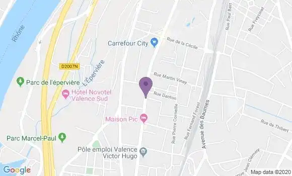 Localisation Valence Hugo - 26000
