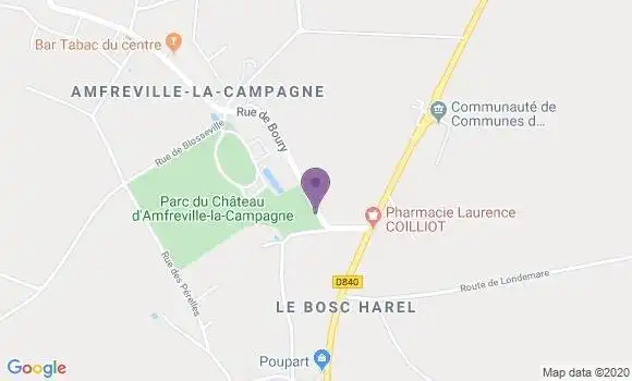 Localisation Amfreville la Campagne - 27370