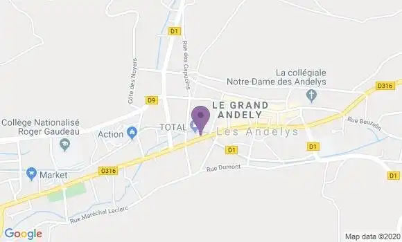 Localisation Les Andelys - 27700