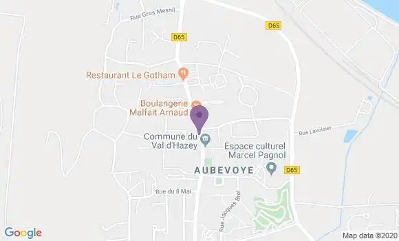 Localisation Aubevoye Bp - 27940
