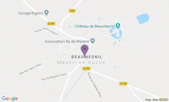Localisation Beaumesnil Bp - 27410