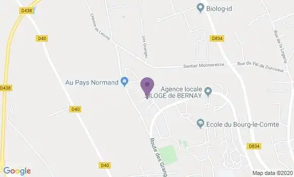 Localisation Bernay - 27300