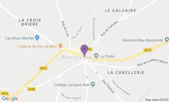 Localisation Beuzeville - 27210