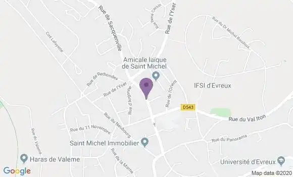 Localisation Evreux Saint Michel Ap - 27000